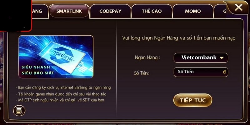 Fm88 hỗ trợ các phương thức nạp tiền sau: - Fm88